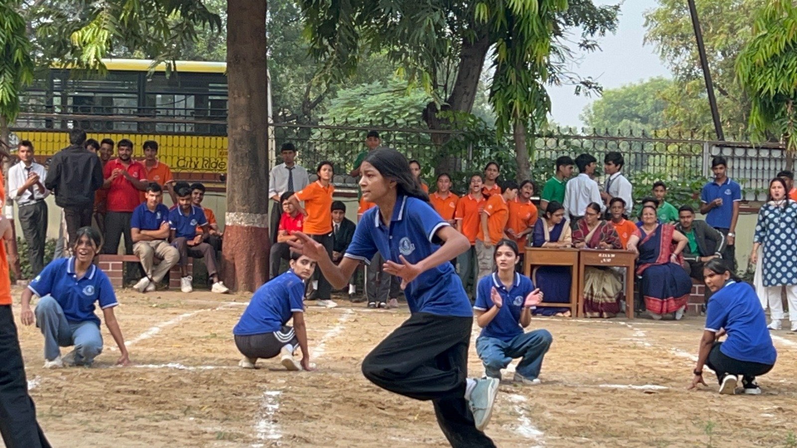 Students during field trip moment